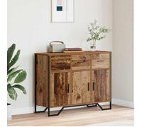 Buffet - Bahut/Commode couloir Marron Magnifique Buffet avec tiroir - pour Rangement - bois ancien 97x32,5x74,5cm CL6948016
