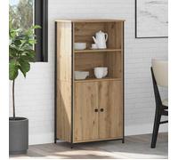Buffet - Bahut/Commode couloir Marron Magnifique Haut Armoire Chêne artisanal 62x36x121,5cm CL2887698