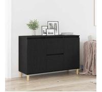 Buffet - Bahut/Commode couloir Noir Magnifique Buffet avec tiroir - pour Rangement - Noir 102x35x60cm - bois d'ingénierie CL5472527
