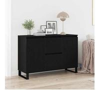 Buffet - Bahut/Commode couloir Noir Magnifique Buffet Chêne noir 101,5x35x70cm - bois d'ingénierie CL8344478