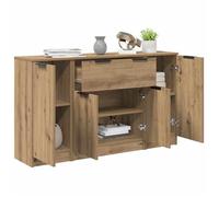 Buffet bahut/Commode MVS - multi-rangement - Meuble sur pied - avec tiroir 3 pcs Chêne artisanal Bois d'ingénierie &26_7217667