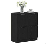 Buffet bahut/Commode MVS - multi-rangement - Meuble sur pied - Chêne noir 60x30x70cm Bois d'ingénierie &26_5007206