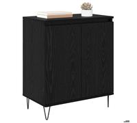Buffet bahut/Commode MVS - multi-rangement - Meuble sur pied - Chêne noir 60x35x70cm Bois d'ingénierie &26_7629174