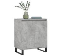Buffet bahut/Commode MVS - multi-rangement - Meuble sur pied - Gris béton 60x35x70cm Bois d'ingénierie &26_4121425