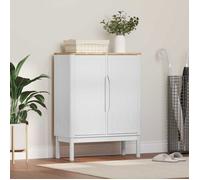 Buffet - bahut - enfilade Vidaxl Buffet Blanc 70 x 30 x 70,5 cm Bois de Pin Massif