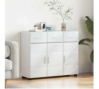 Buffet - bahut - enfilade Vidaxl Buffet Blanc brillant 88,5 x 30,5 x 73 cm Bois d'ingénierie