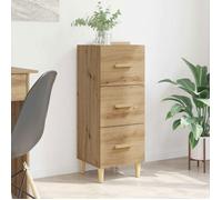 Buffet - bahut - enfilade Vidaxl Buffet chêne artisanal 34,5 x 34 x 90 cm Bois d'ingénierie