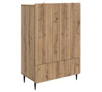 vidaXL Buffet Chêne Artisanal 66 x 34,5 x 97 cm Bois d'ingénierie, Buffet élégant, Rangement spacieux, Meuble Pratique, Design Contemporain, Cabinet Fonctionnel, Organisation Efficace