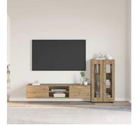 Buffet - bahut - enfilade Vidaxl Ensemble meuble TV avec tiroir FLORIN 3 pcs Chêne artisanal