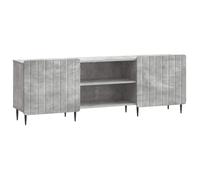 vidaXL Meuble TV Gris béton 150 x 31 x 52 cm Bois d'ingénierie