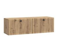 vidaXL Meuble TV mural rectangulaire Chêne artisanal 98 x 31 x 30 cm – rangement pratique