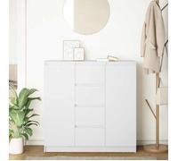 Buffet bahut - grand espace - avec tiroirs blanc 100,5x35x98,5 cm - Bois d'ingénierie(56516) ZLH