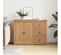 Buffet bahut - grand espace - avec tiroirs Panama 112x40x80 cm - bois massif de pin(55309) ZLH