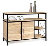 ID MARKET buffet DETROIT 2 portes 100 cm Industriel bois