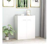 Buffet bas bahut Meuble Rangement contemporain Blanc 60 x 30 x 75 cm Aggloméré - Luxueux Magnifique