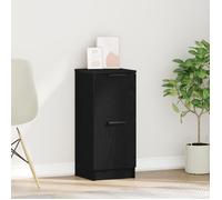 Buffet en chêne noir vidaXL - 30x30x70 cm, Fabriqué en bois d'ingénierie Noir