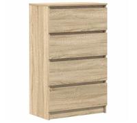 Buffet bas Commode base GKO Chêne sonoma 60x35x98 5 cm - Bois d'ingénierie - Avec 4 tiroirs 105@