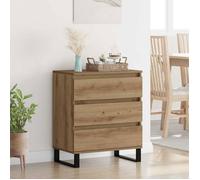 Vidaxl Buffet Chêne Artisanal 60 X 35 X 70 Cm Bois D'ingénierie