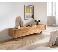 Buffet-bas-design Wyatt 175 cm Acacia Nature 1 abattant