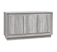 Buffet bas - DILWE - Sonoma gris - 102x35x55 cm - Bois d'ingénierie - 2 portes