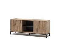 Buffet bas Eliza, 150x60cm avec 2 portes, Chêne Viking, Vicco 56403
