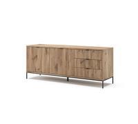 Vicco Buffet Bas Eliza, Chêne Viking, 150x60cm
