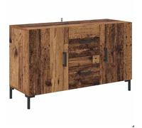 Buffet bas en bois d'ingénierie - vidaxl - 100x36x60 cm - Bois ancien - Avec tiroir - 2 portes