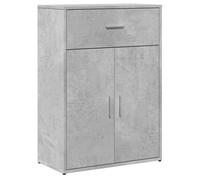 Buffet bas en bois d'ingénierie - vidaxl - Gris béton - 60x30x84 cm - Capacité 75 kg - Porte(s) et tiroir(s)