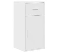 Buffet bas en MDF - vidaxl - Blanc - Rectangulaire - Finition mate - 1 porte - Tiroir intégré - À monter soi-même