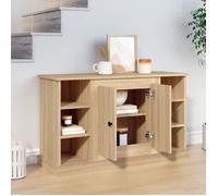 Buffet bas - ESTINK - 100x35,5x60 cm - Chêne sonoma - Bois d'ingénierie - Meuble de séjour