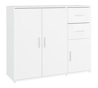 Buffet Bas - ESTINK - 85670 - Bois d'ingénierie - 91x29,5x75 cm - Couleur Blanc