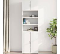 Buffet bas - JILI - Blanc Armoire murale - pour salon - blanc 70x42,5x40 cm bois d'ingénierie FR332