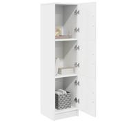 Buffet bas - JILI - Blanc Meuble de Rangement - pour salon - Blanc 31,5 x 32 x 124 cm Bois d'ingénierie FR428