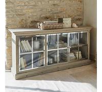 Buffet bas Keyport marron/argenté H/L/P env. 85/176/43 cm