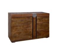 Buffet bas - MASSIVMOEBEL24 - AMSTERDAM N° 28 - Bois massif - Laqué - Marron