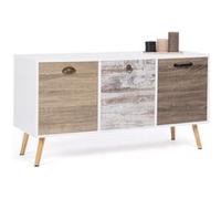 ID MARKET buffet BAHIA 3 portes 113 cm Scandinave bois