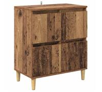 Buffet bas séjour,{1 pièce},meuble de rangement,design épuré, Bois Ancien 60 x 35 x 70 cm Bois d'ingénierie vgr53j37