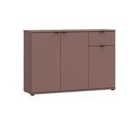 Möbelvertrieb FORTE Buffet GANYMEDE 3 portes 1 tiroir Terracotta 119,8 x 34,1 x 82,3 cm