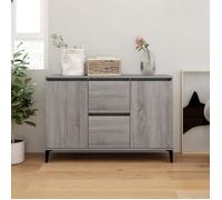 vidaXL Buffet armoire de rangement Sonoma 102x35x70 cm Bois d'ingénierie Gris