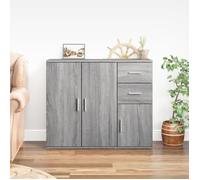 Buffet bas - VIDAXL - Sonoma - Gris - 91x29,5x75 cm - Bois d'ingénierie