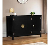 Buffet bas YANG 3 portes bois noir