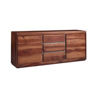 Buffet basSYDNEY#107brun187x46x77 cm (BxTxH)bois massif
