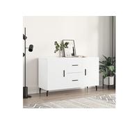 vidaXL Buffet blanc 100x36x60 cm bois d'ingénierie