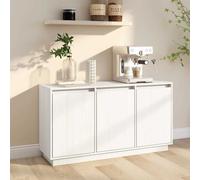 vidaXL Buffet 111x34x60 cm Blanc Bois massif de pin