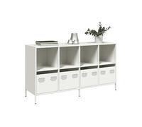 Buffet blanc 135x39x73,5 cm acier laminé à froid Blanc G