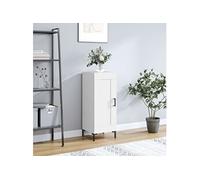 vidaXL Buffet / Armoire latérale 830444 – 3 compartiments, bois d'ingénierie, blanc