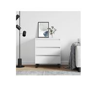 vidaXL Buffet 827188 – Bois d'ingénierie blanc 60x35x70 cm