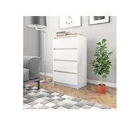 vidaXL Buffet 60x35x98,5 cm Bois d'ingénierie Blanc