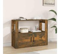 vidaXL Buffet 819457 Chêne fumé 80x30x60 cm en bois d'ingénierie Marron