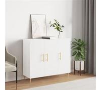 vidaXL Buffet blanc 90x34x80 cm